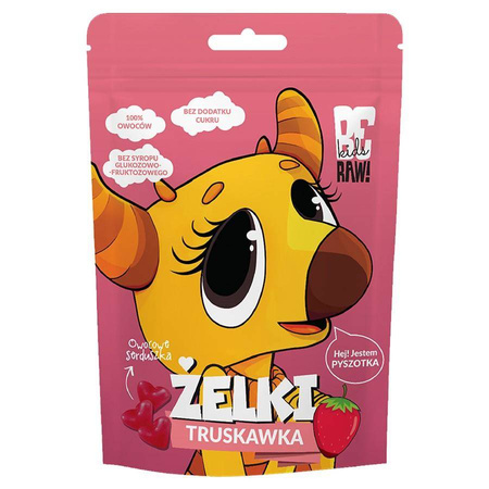 Żelki Truskawka BeRAW Kids, 35g