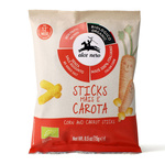 Безглутенов чипс от царевица и моркови без добавени захари от 12 месеца био 15 г - Alce Nero