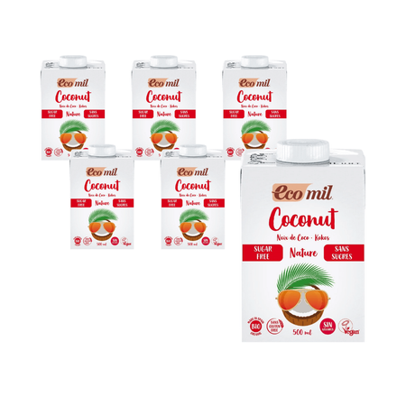 КОМПЛЕКТ 6 x Кокосова напитка BIO без глутен и захар 500 мл