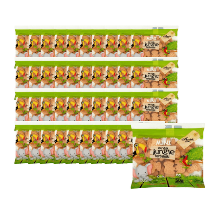 КОМПЛЕКТ 40 x Мини бисквити "Джунгла" 50 г