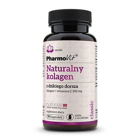 Колаген от дива треска с витамин С без глутен 90 капсули 36 г - Pharmovit (classic)