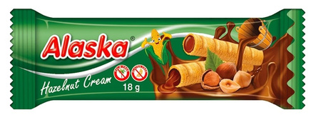 Пълнени с крем царевични сладкиши - без ядки. 18 g