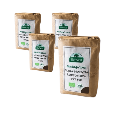 КОМПЛЕКТ 4 x Пшенично брашно тип 500 BIO 1 кг