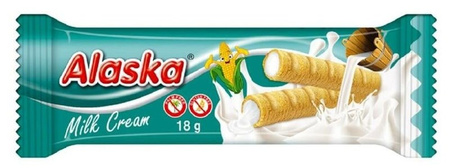 Царевични сладкиши с пълнеж от млечен крем, без глутен 18 g